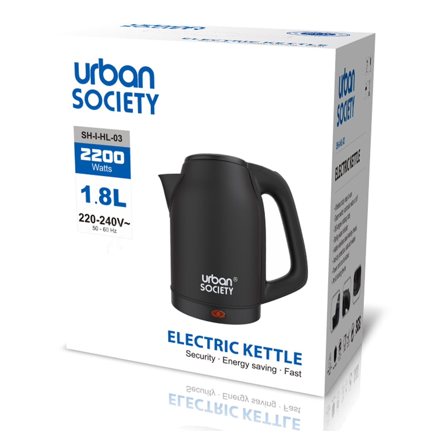 URBAN BOLOS ELÉCTRICOS 1,8L NEGRO 8433962556216