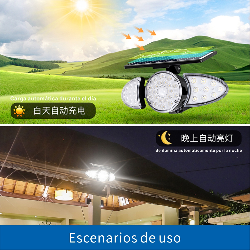 LÁMPARA SOLAR DE PARED