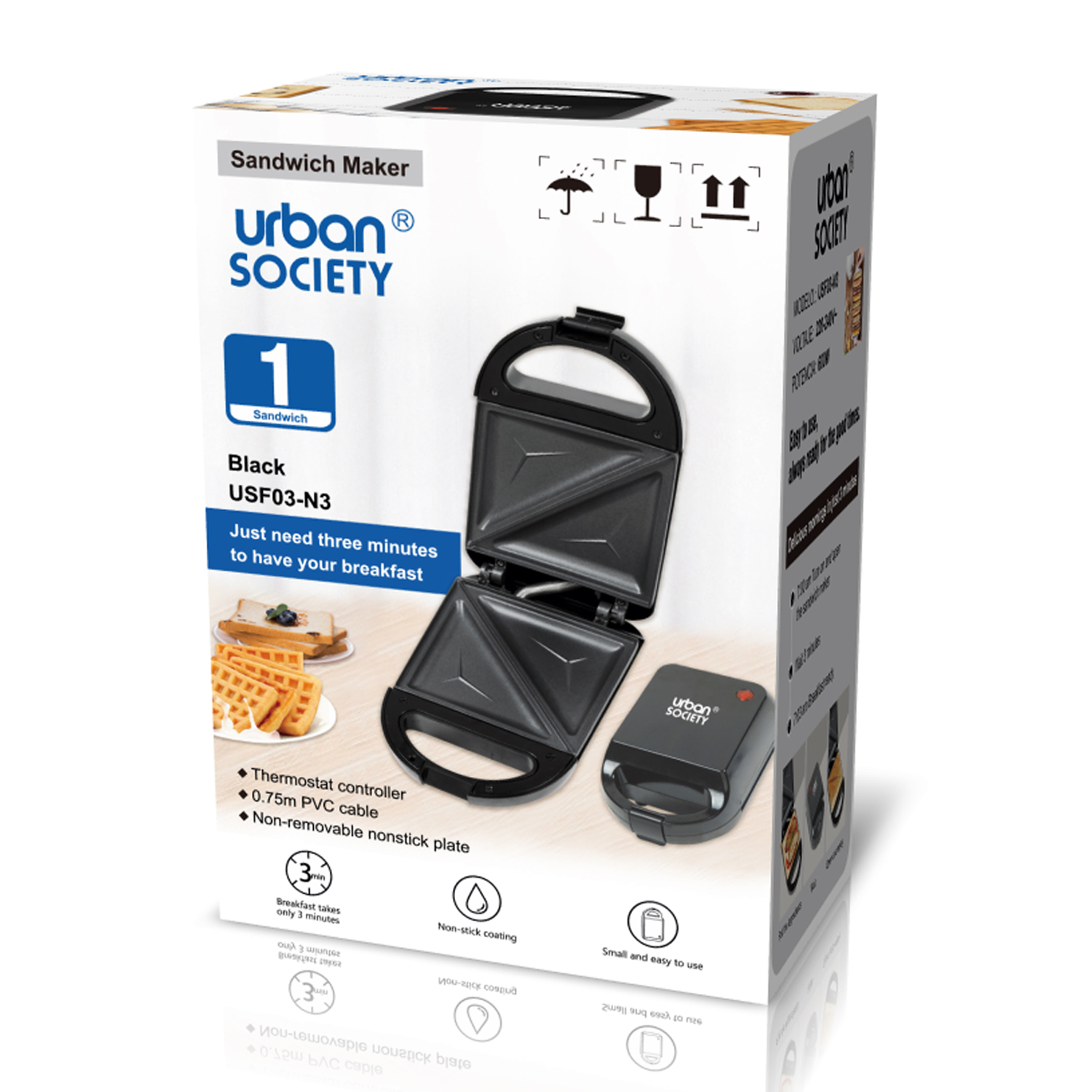 SANDWICHERA MANUAL NEGRO 600W 8433962556018