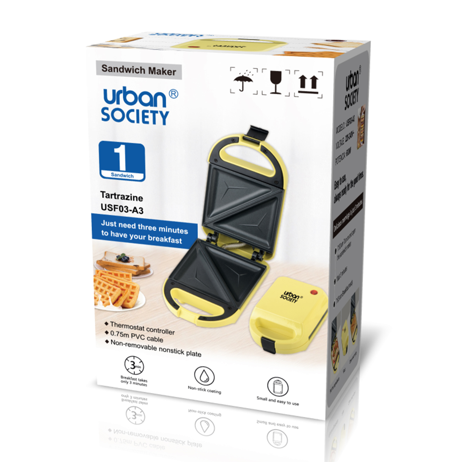 SANDWICHERA MANUAL AMARILLO 600W 8433962556032