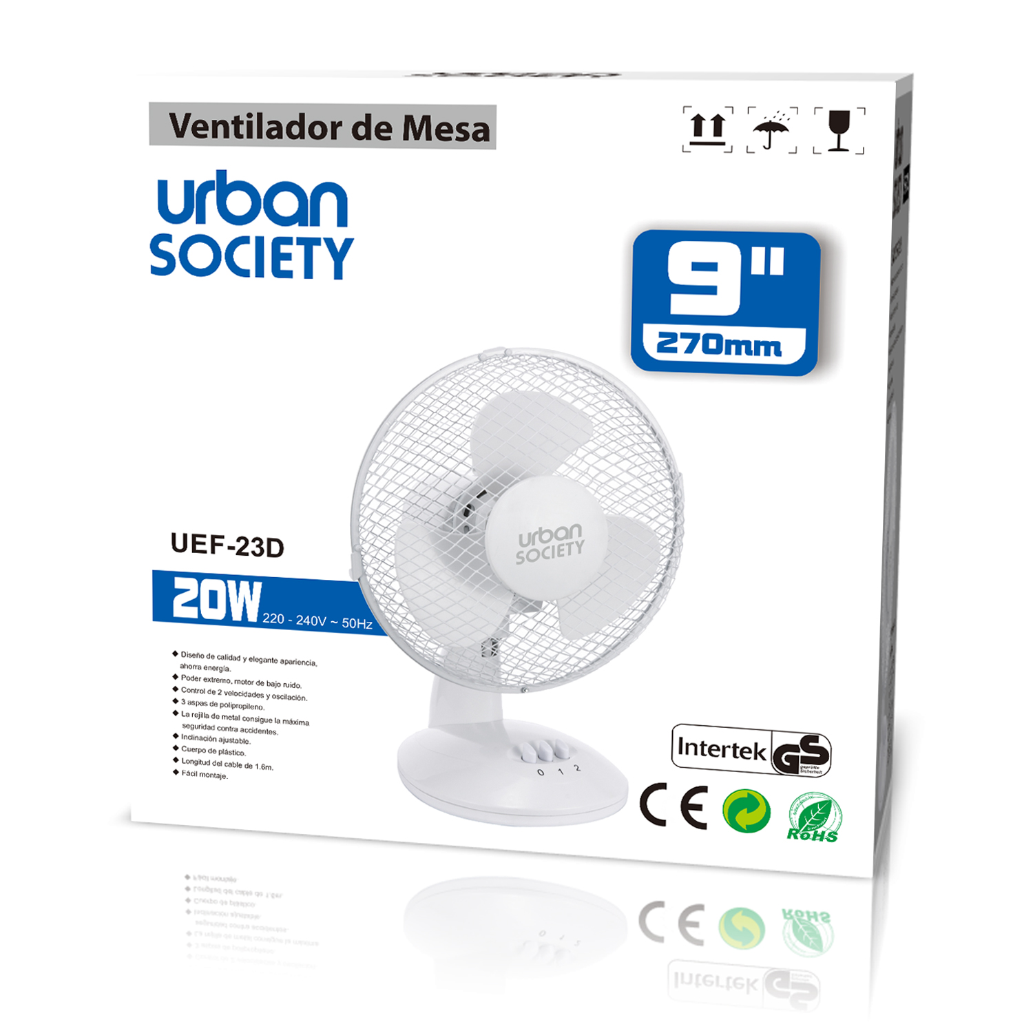 URBAN VENTILADOR DE MESA 20W BLANCO 555059
